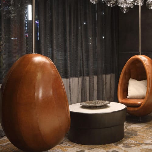 Verona leather by Jamie Stern used at 1 Cardinal Way