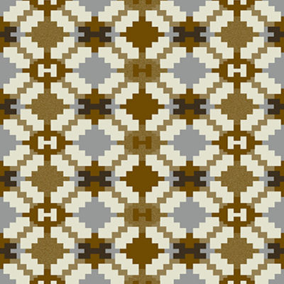 Tautinia geometric rug design