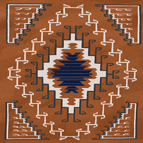 Guarani geometric rug design