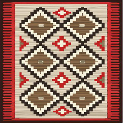 Tohono geometric rug design