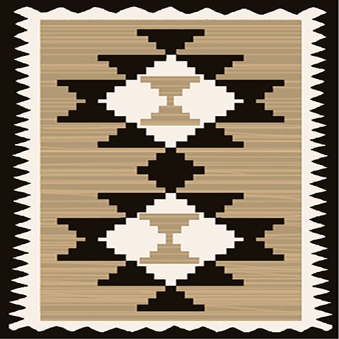 Hopi geometric rug design