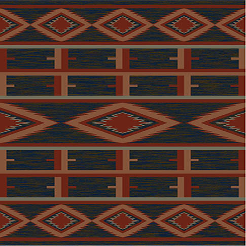 Embera geometric rug design