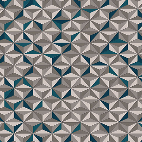 Stellascope geometric rug design