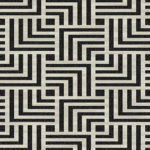 Rubitone geometric rug design