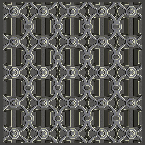 Casino geometric rug design