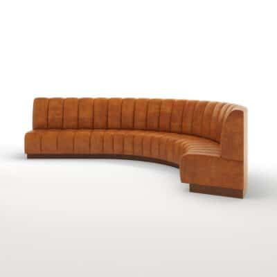 Alicia leather banquette by Jamie Stern Furniture