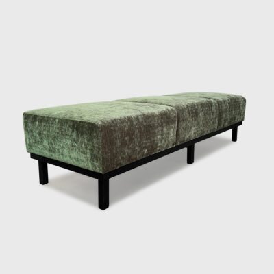 The Aaron classic upholstered bench by Jamie Stern
