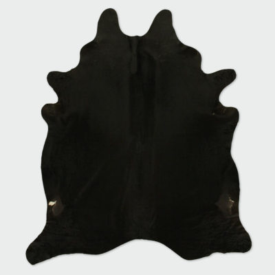Aberdeen hair-on-hide rugs is a black cowhide rug