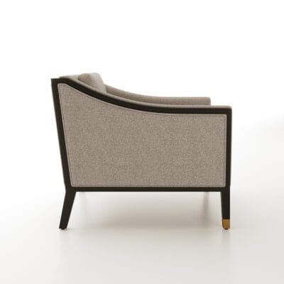 Adley lounge chair with exposed wood