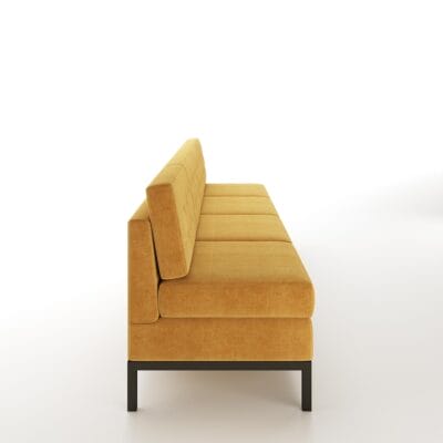 The Alfie Sofa with metal frame and straight legs by Jamie Stern Furniture