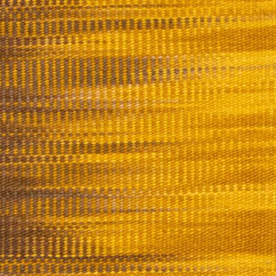 Ambon yellow flatweave rug by Jamie Stern Carpets