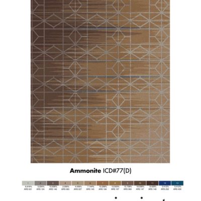 brown geometric rug design by Jamie Stern Carpet & Rugs