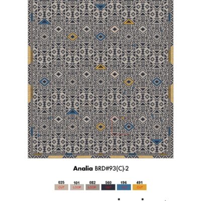 Analia geometric area rug by Jamie Stern