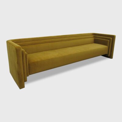 The Anderson Sofa features a tight back with horizontal steps