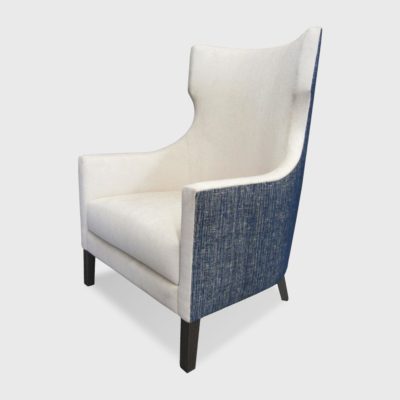 wing upholstered lounge chair