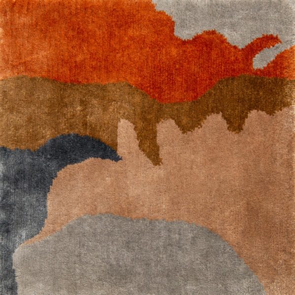 hand knotted silk rug by Jamie Stern Carpets