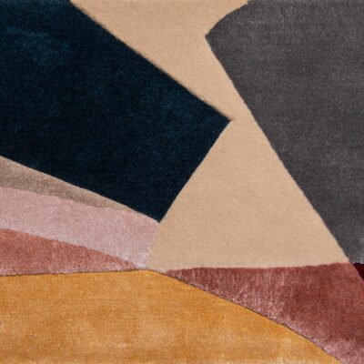 Arp from Jamie Stern is a contemporary, multi-level cut pile rug design made of New Zealand wool and bamboo silk.