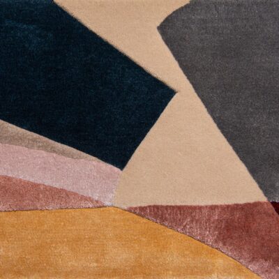 Arp from Jamie Stern is a contemporary, multi-level cut pile rug design made of New Zealand wool and bamboo silk.