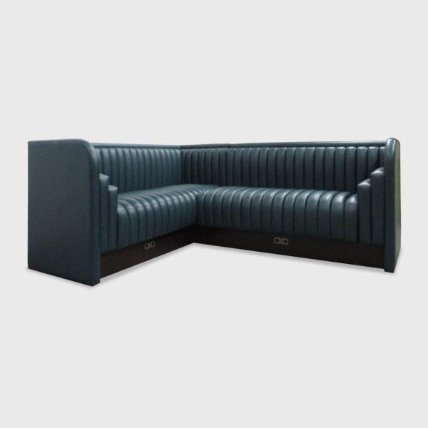 Avery L Shaped Banquette with Vertical Channeling