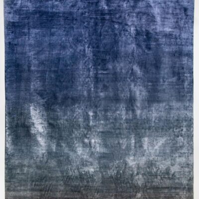 Azure blue ombre rug by Moshari Studio fro Jamie Stern