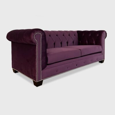Baker Street velvet sofa by Jamie Stern