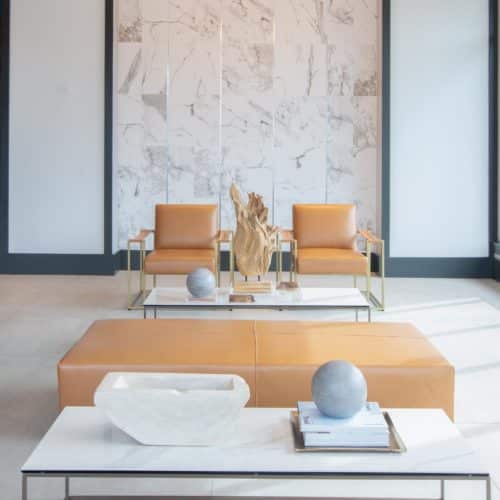 leather lounge chair by Jamie Stern