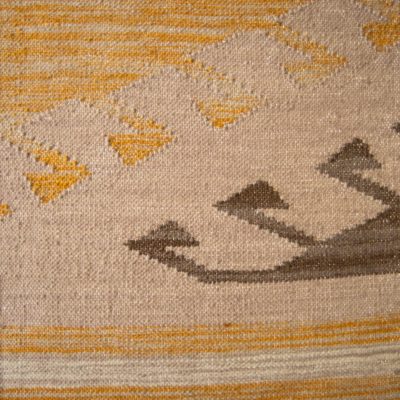 Bisbee geometric flatweave rug by Jamie Stern Carpets