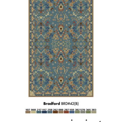 Bradford from Jamie Stern is a traditional, hand-knotted rug made of 100% New Zealand wool. Available in any size or custom coloration.