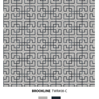 Brookline is a geometric rug design by Jamie Stern Carpets