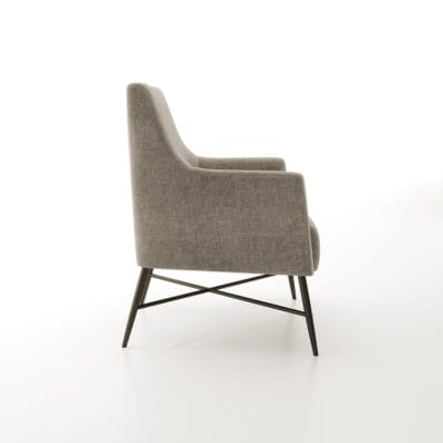 Brooks lounge chair with metal legs