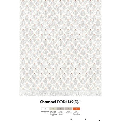Champel triangle pattern rug from Moshari Studio for Jamie Stern