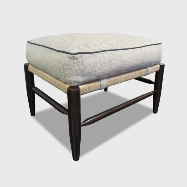 Chatham Ottoman with wood legs