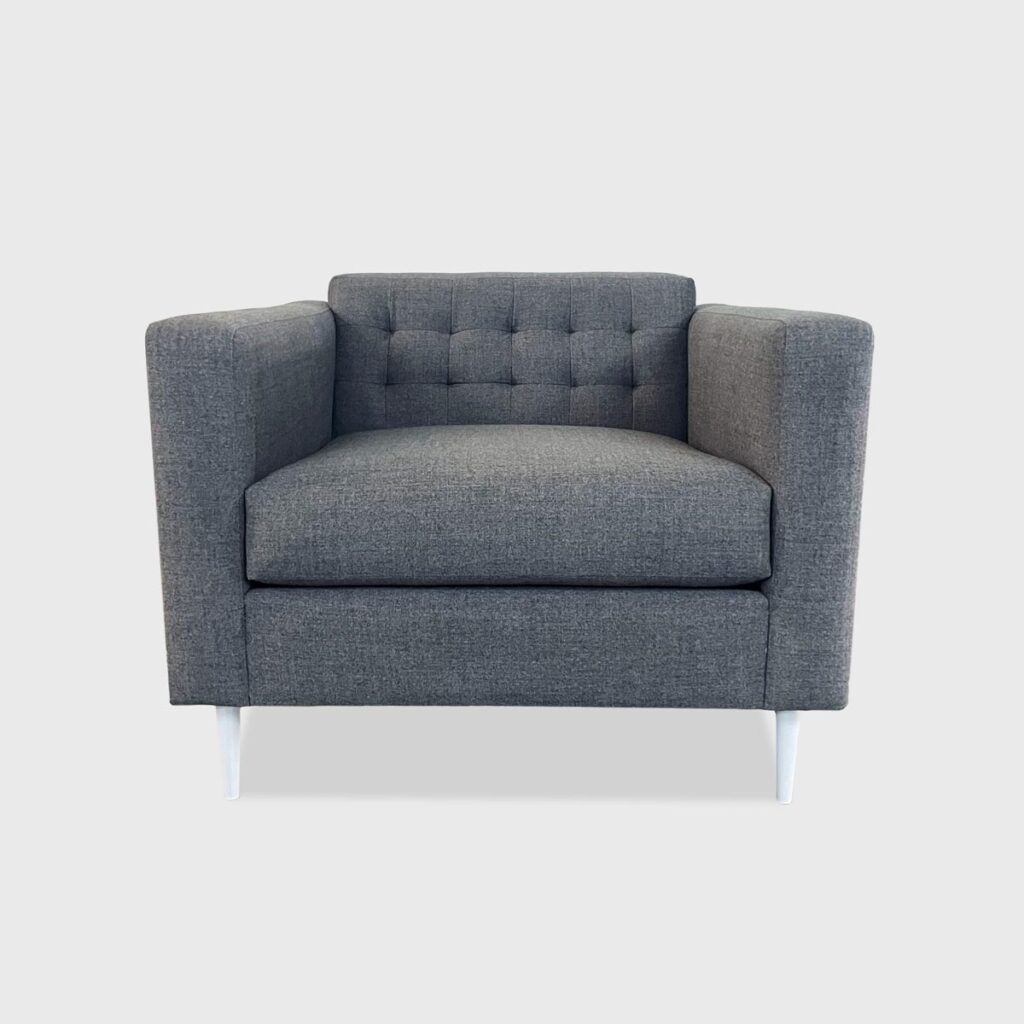Danbury Tufted Lounge Chair - Jamie Stern Design - Furniture