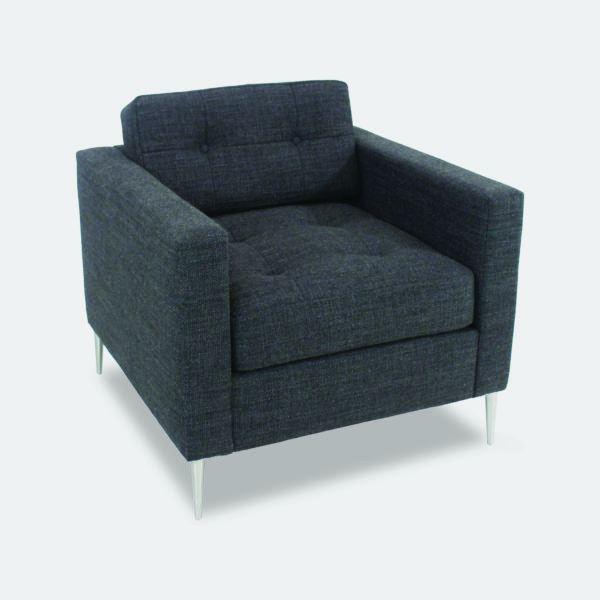 Danbury Tufted Lounge Chair by Jamie Stern Furniture