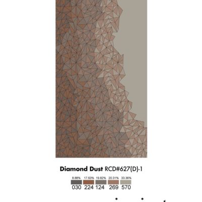 Diamond Dust geometric shaped rug design rendering