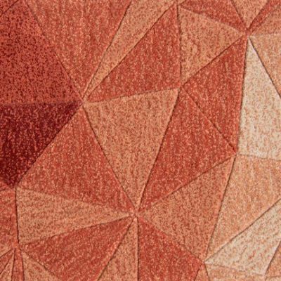 Diamond pattern area rug by Jamie Stern Carpets