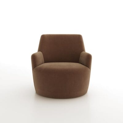 Dune designer armless lounge chair for Jamie Stern