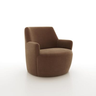 Dune designer armless lounge chair for Jamie Stern