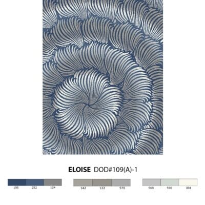 Eloise contemporary rug rendering