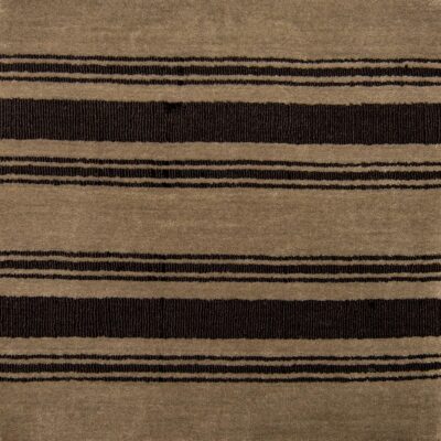 Ewald Stripe from Jamie Stern is a hand-loomed cut and loop pile area rug made of 100% New Zealand wool