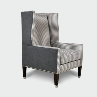 Jamie Stern Furniture wing chair for NYAC in NY