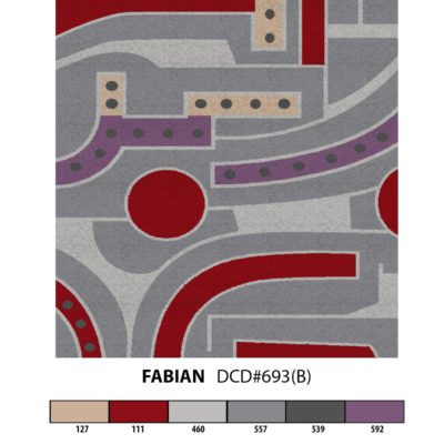 Fabian is a geometric rug design by Jamie Stern Carpets