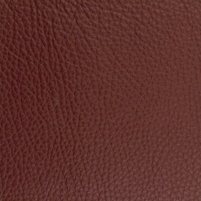 Dark red top grain leather