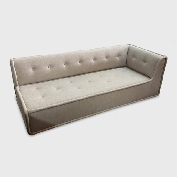 The Feldman is a sofa with deep button-tufting and french mattress stitching on its tight seat/back cushions providing unrivaled comfort.