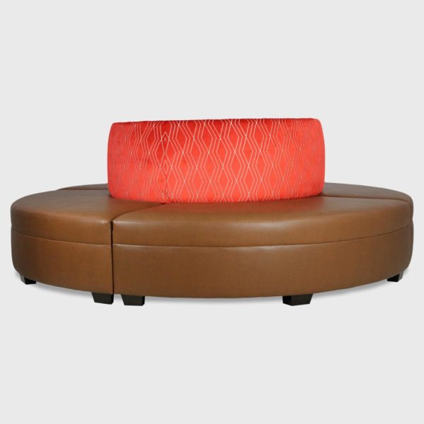 Festive Pouf with Upholstered Seating