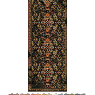 Figaro traditional carpet rendering by Jamie Stern
