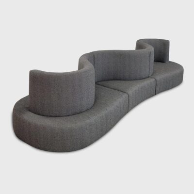 The Gemma takes banquette design to the next level with its unique curved back.
