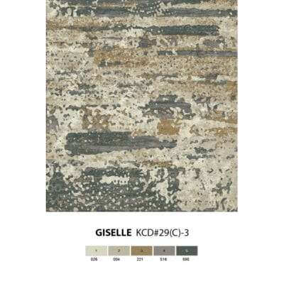 Giselle organic rug design rendering