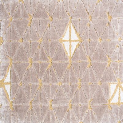 Gotham geometric rug design rendering