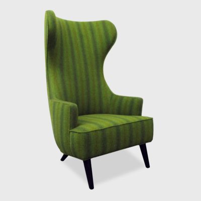 The Grayson tall wigbacked lounge chair by Jamie Stern Furniture